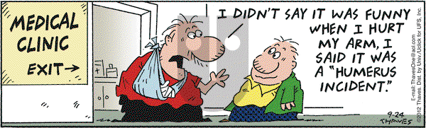 Frank and Ernest on Monday September 24, 2012 Comic Strip