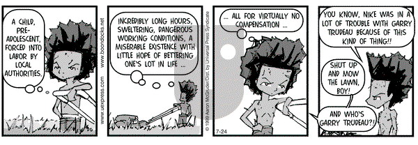 The Boondocks on Saturday July 24, 1999 Comic Strip