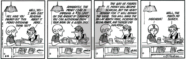 Doonesbury on Thursday June 6, 1974 Comic Strip