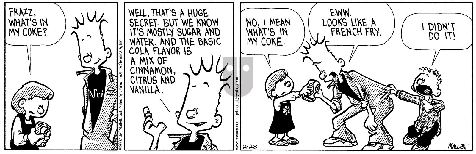 Frazz - Thursday February 28, 2002 Comic Strip