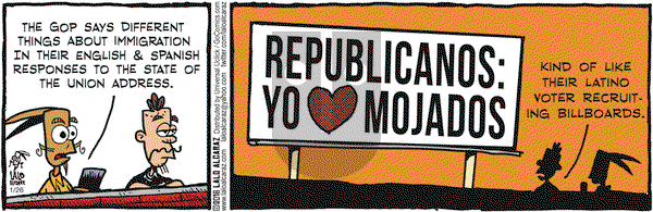 La Cucaracha on Tuesday January 26, 2016 Comic Strip