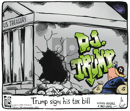 Tom Toles on Thursday December 21, 2017 Comic Strip