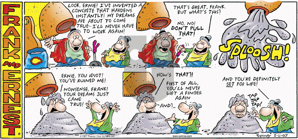 Frank and Ernest on Sunday February 11, 2007 Comic Strip