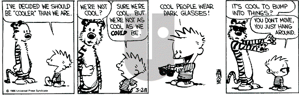 Calvin and Hobbes - Friday March 28, 1986 Comic Strip