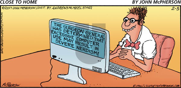 Close to Home on Sunday February 5, 2017 Comic Strip