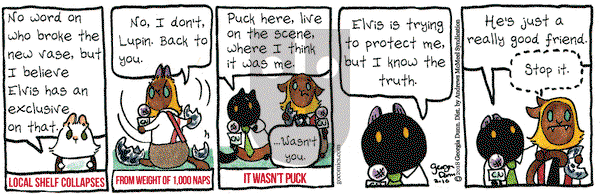 Breaking Cat News on Saturday February 10, 2018 Comic Strip