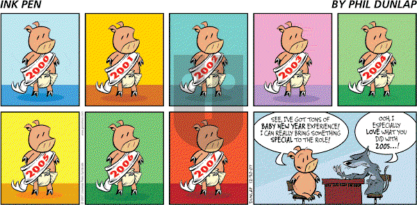 Ink Pen - Sunday December 30, 2007 Comic Strip