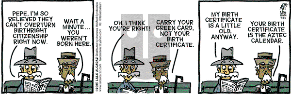 La Cucaracha on 2025-07-23 Comic Strip