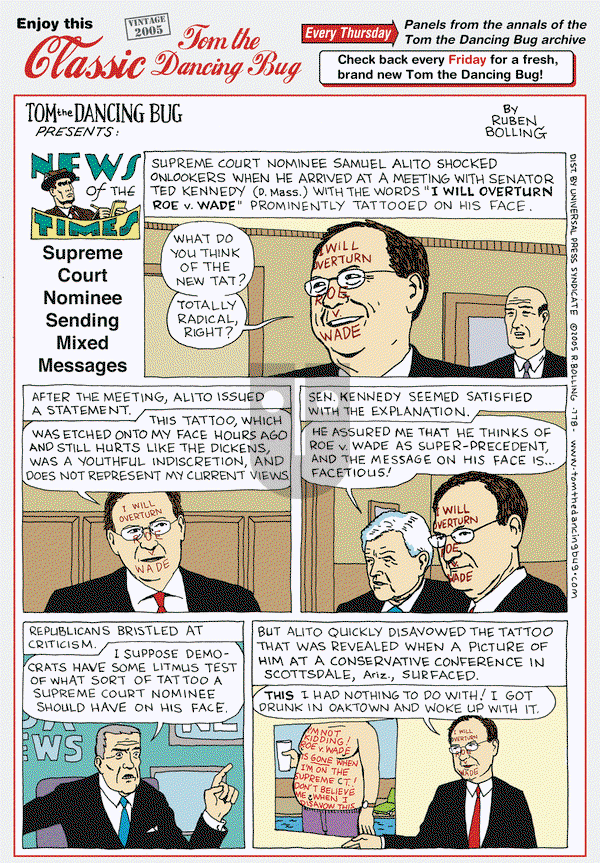 Tom the Dancing Bug on Thursday April 2, 2020 Comic Strip