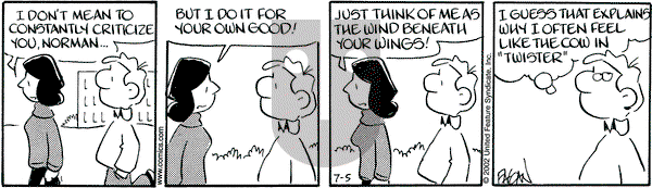 Drabble on Friday July 5, 2002 Comic Strip