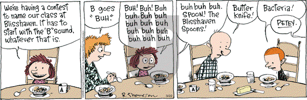 Cul de Sac on Thursday March 22, 2018 Comic Strip