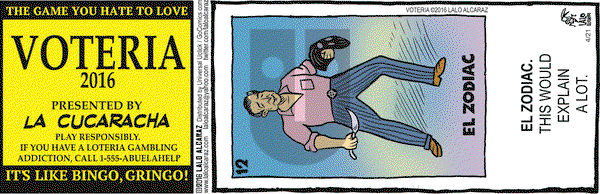 La Cucaracha on Thursday April 21, 2016 Comic Strip