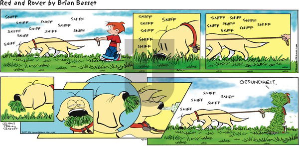 Red and Rover on Sunday April 21, 2013 Comic Strip