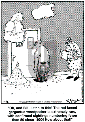 Close to Home on Saturday November 16, 1996 Comic Strip