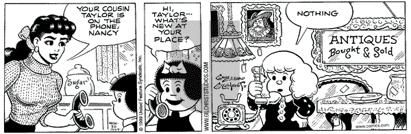 Nancy on Tuesday November 30, 1999 Comic Strip