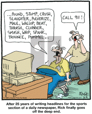 In the Bleachers on Tuesday March 9, 1999 Comic Strip