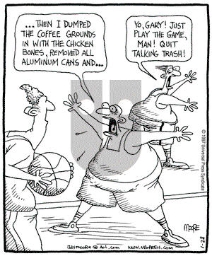 In the Bleachers on Tuesday January 28, 1997 Comic Strip