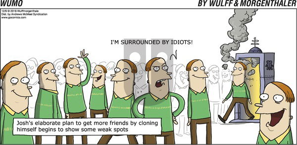 WuMo on Sunday December 9, 2018 Comic Strip