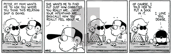 FoxTrot on Monday March 2, 1992 Comic Strip