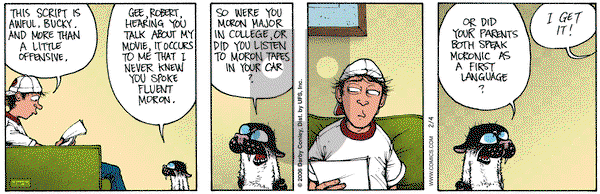 Get Fuzzy on Saturday February 4, 2006 Comic Strip