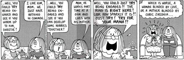 Cathy Classics on Thursday February 23, 1995 Comic Strip
