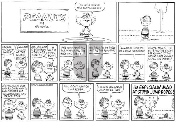 Peanuts on Sunday September 9, 1962 Comic Strip