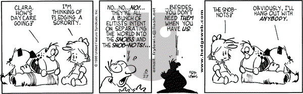 Over the Hedge on Thursday August 27, 1998 Comic Strip