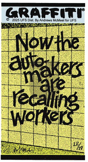 Graffiti on Friday December 19, 2025 Comic Strip