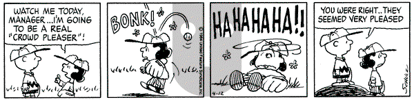 Peanuts on Thursday April 12, 1984 Comic Strip