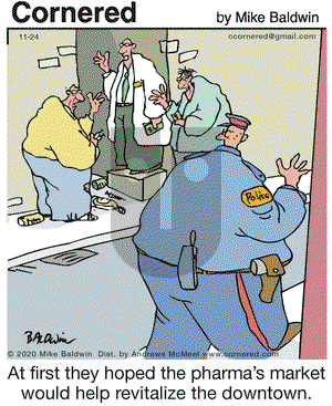 Cornered on Tuesday November 24, 2020 Comic Strip