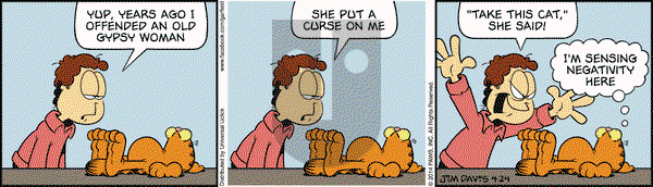 Garfield on Thursday April 24, 2014 Comic Strip