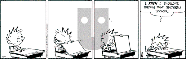 Calvin and Hobbes - Monday December 7, 2015 Comic Strip