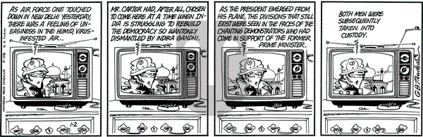 Doonesbury on Monday January 2, 1978 Comic Strip