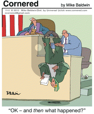 Cornered on Thursday November 5, 2015 Comic Strip