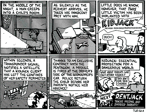 Ted Rall on Thursday July 25, 2002 Comic Strip