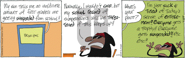 The Knight Life on Saturday April 19, 2014 Comic Strip