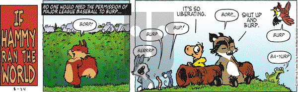 Over the Hedge on Thursday August 24, 2017 Comic Strip