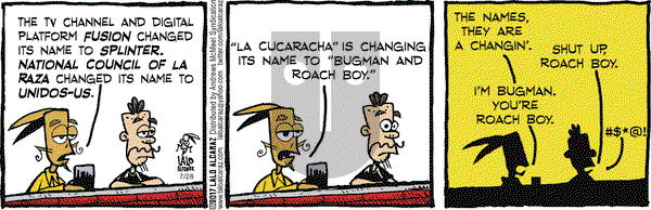 La Cucaracha on Friday July 28, 2017 Comic Strip