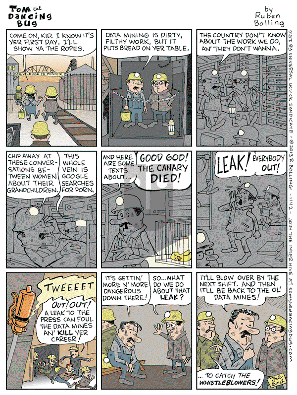 Tom the Dancing Bug on Friday June 14, 2013 Comic Strip