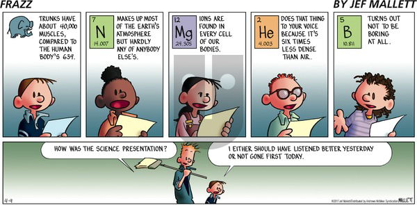 Frazz on Sunday April 9, 2017 Comic Strip