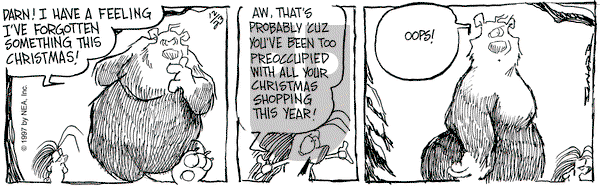 The Grizzwells on Tuesday December 23, 1997 Comic Strip