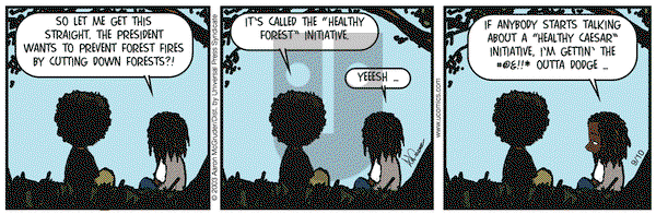 The Boondocks on Wednesday September 10, 2003 Comic Strip