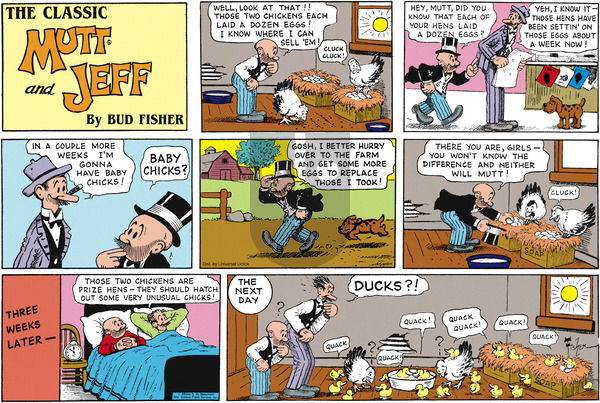 Mutt & Jeff - Sunday September 8, 2013 Comic Strip