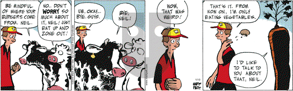 Lucky Cow on Friday January 13, 2006 Comic Strip