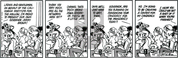 Doonesbury on Monday April 23, 1979 Comic Strip