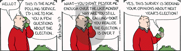 The Born Loser on Wednesday November 3, 2010 Comic Strip