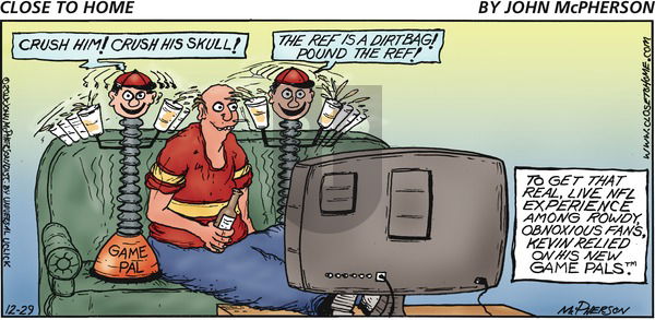 Close to Home on Sunday December 29, 2013 Comic Strip
