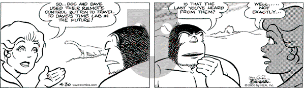 Alley Oop on Saturday April 30, 2005 Comic Strip