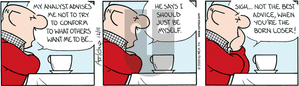 The Born Loser on Friday December 11, 2009 Comic Strip