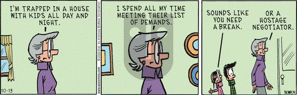 Grand Avenue on Tuesday October 13, 2020 Comic Strip